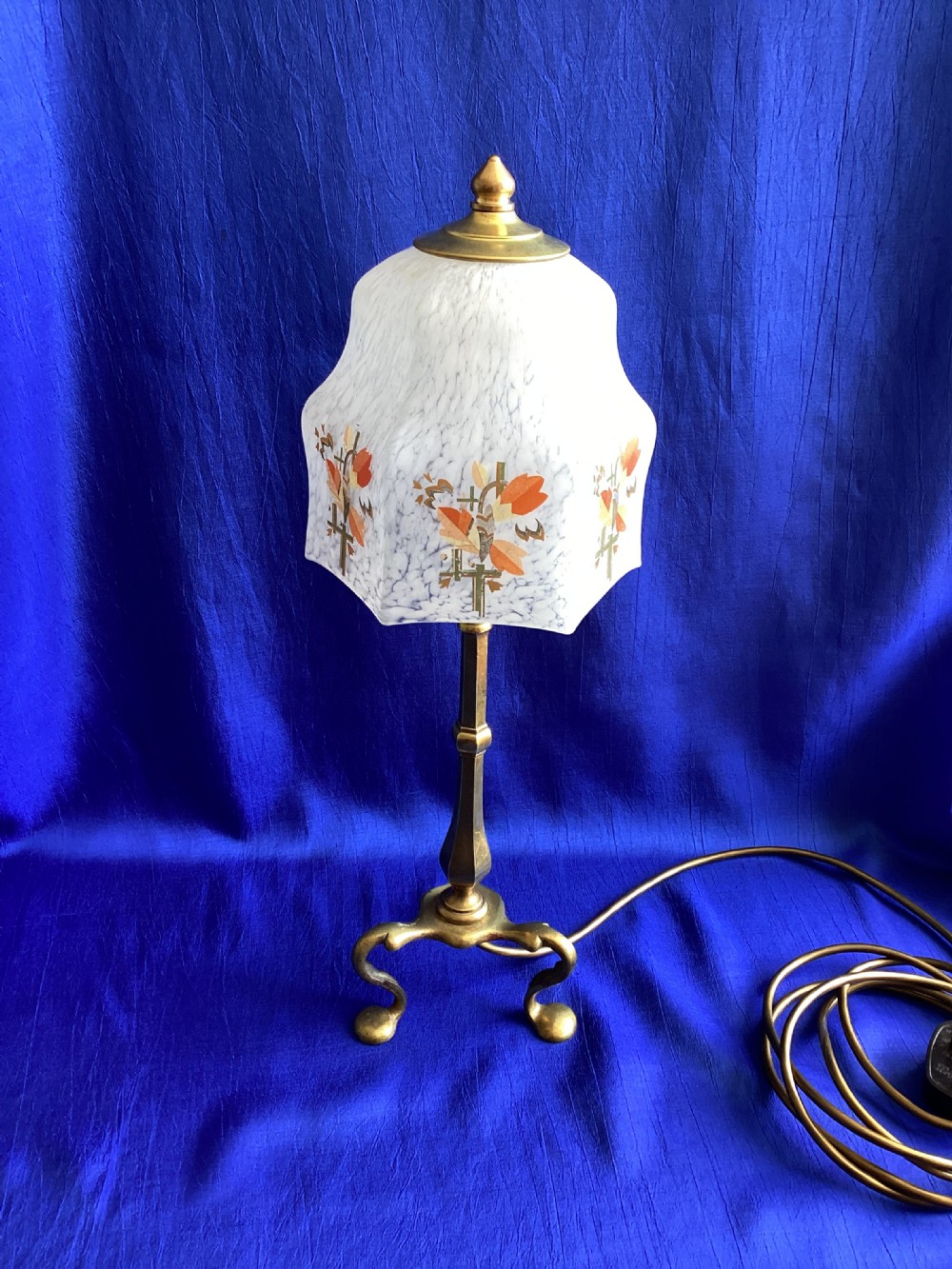 Edwardian brass Pulman carriage lamp View VII