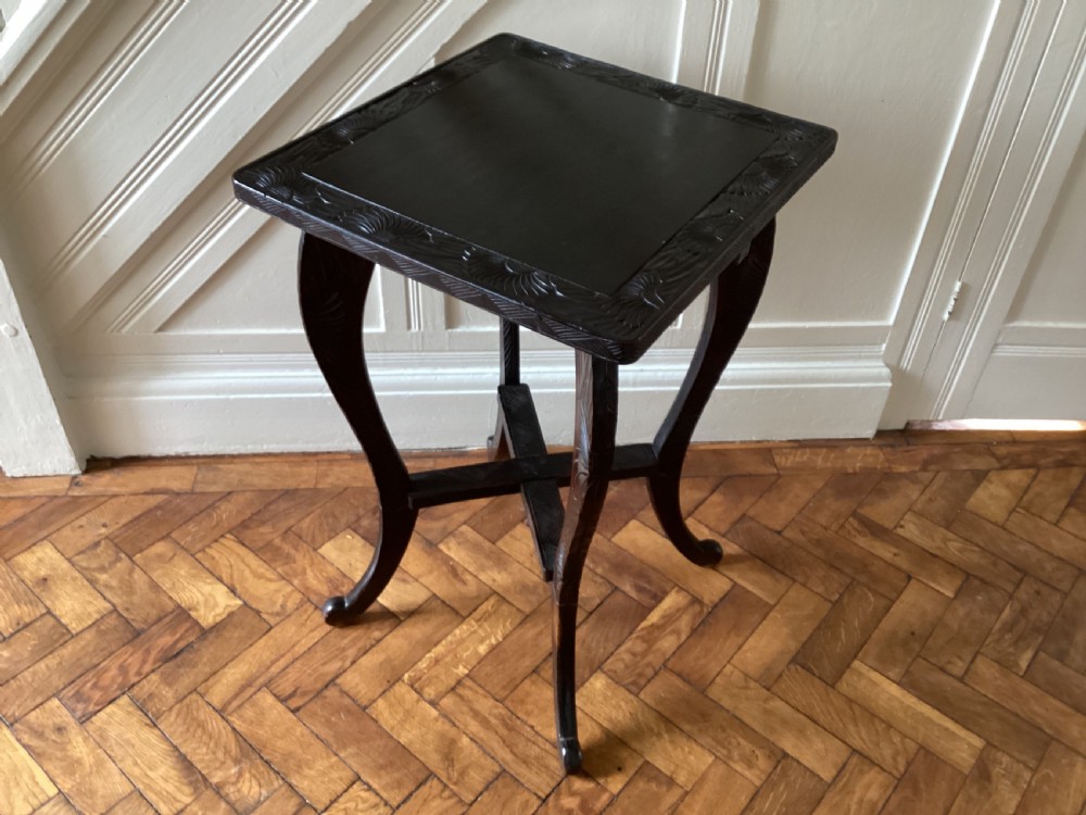 A Liberty and Co Japanese carved side table  View II