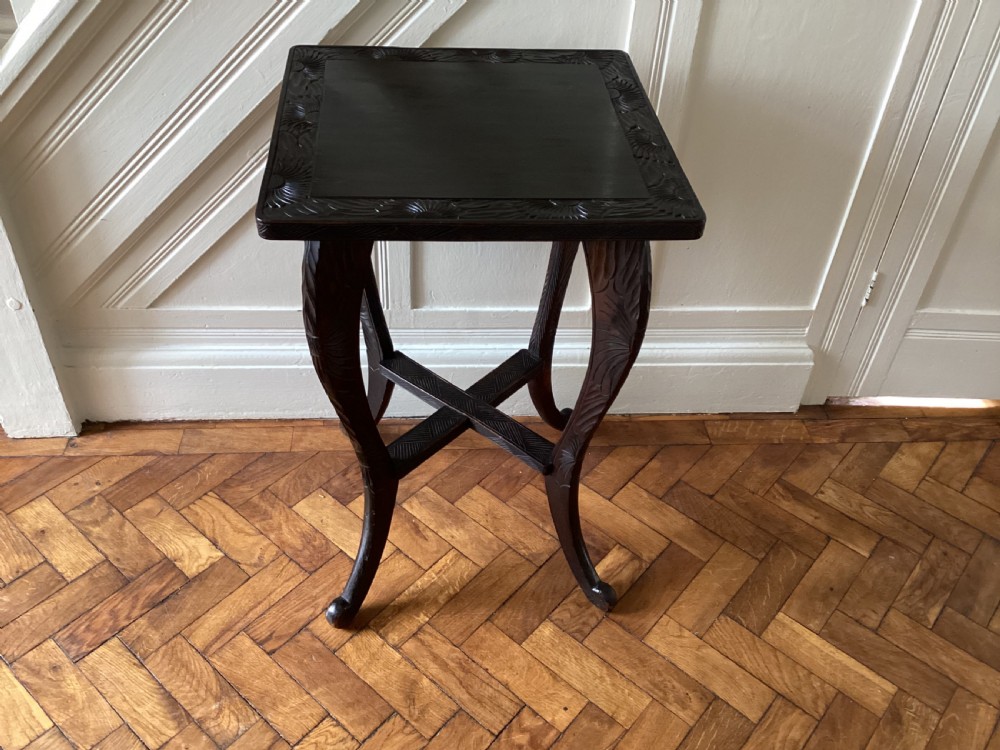 A Liberty and Co Japanese carved side table  View III