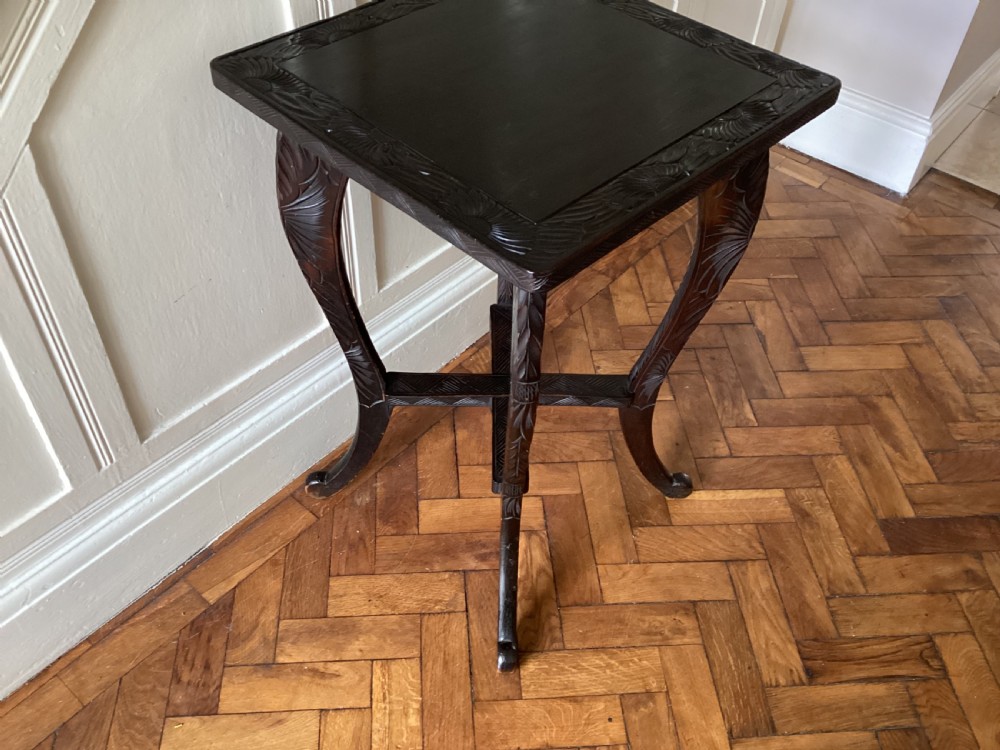 A Liberty and Co Japanese carved side table  View VII