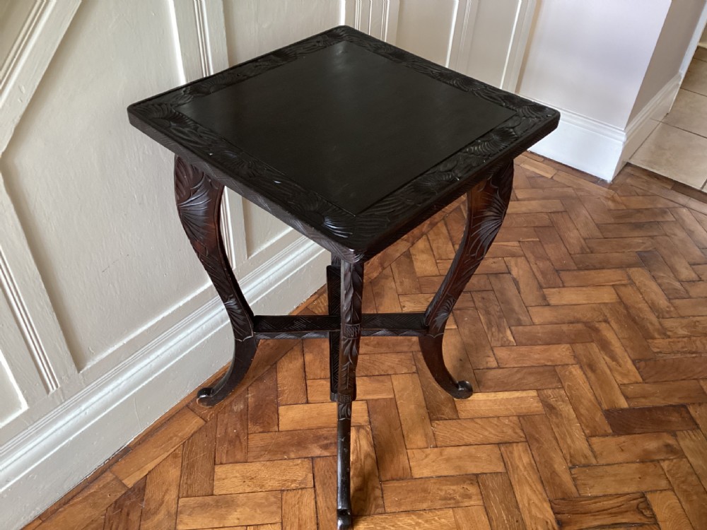 A Liberty and Co Japanese carved side table  View VIII