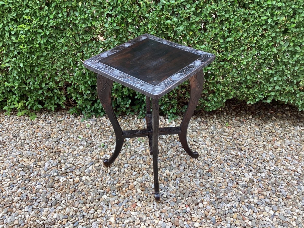 A Liberty and Co Japanese carved side table  View IX