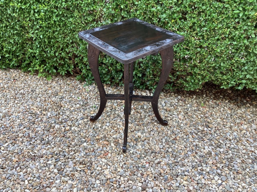 A Liberty and Co Japanese carved side table  View XIV