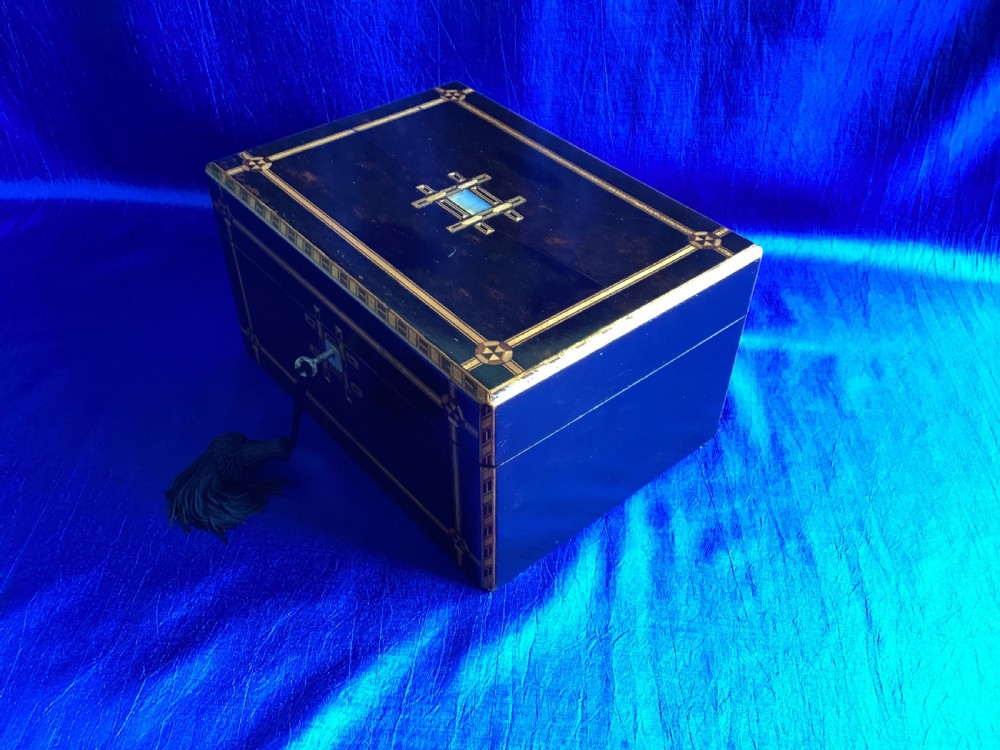 Victorian Coromandel parquetry jewellery keepsake box View III