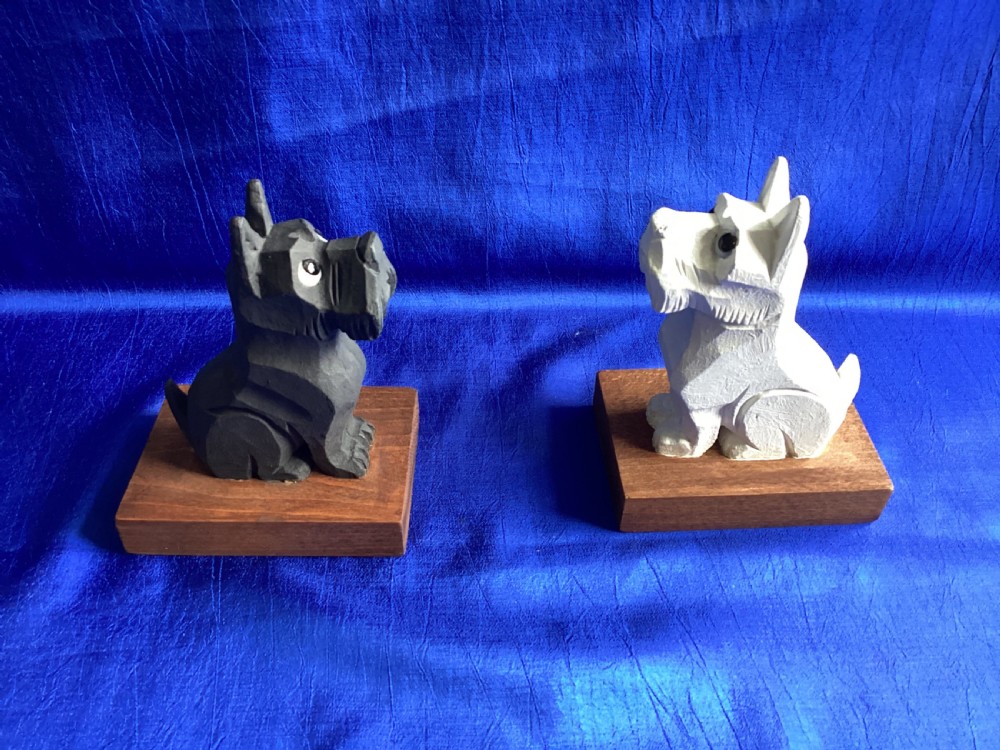 Antique set of Westie/Scottie book ends View IV