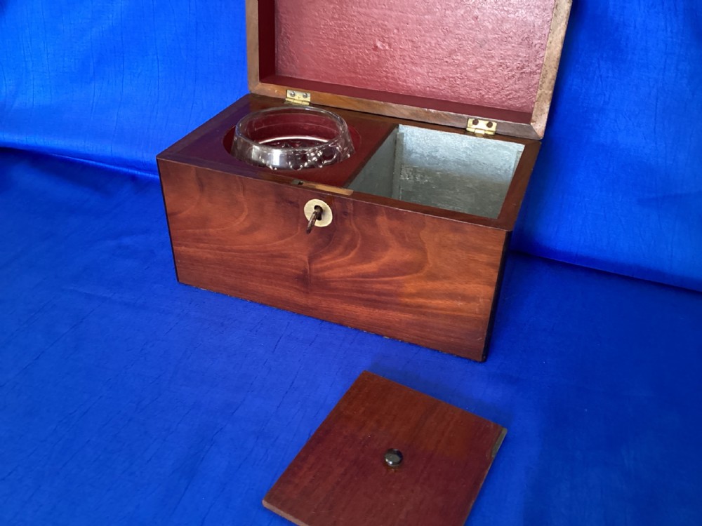 Georgian mahogany tea caddy View II