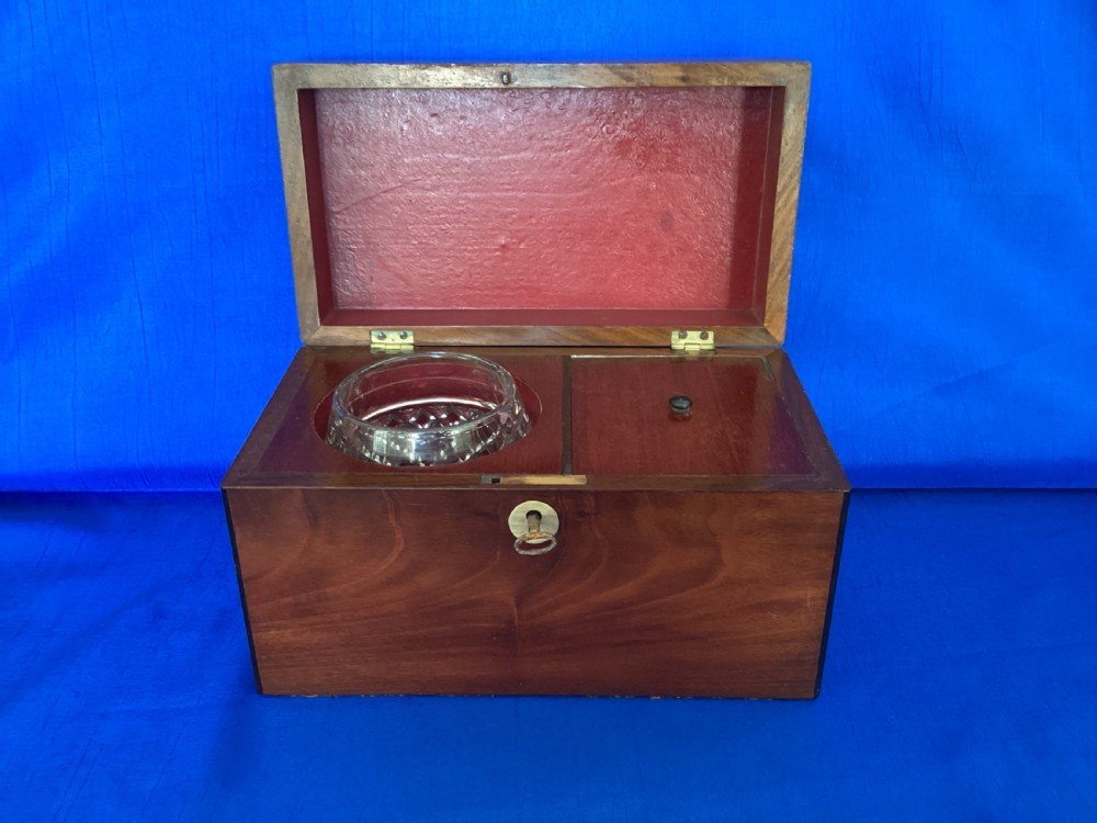Georgian mahogany tea caddy View VIII