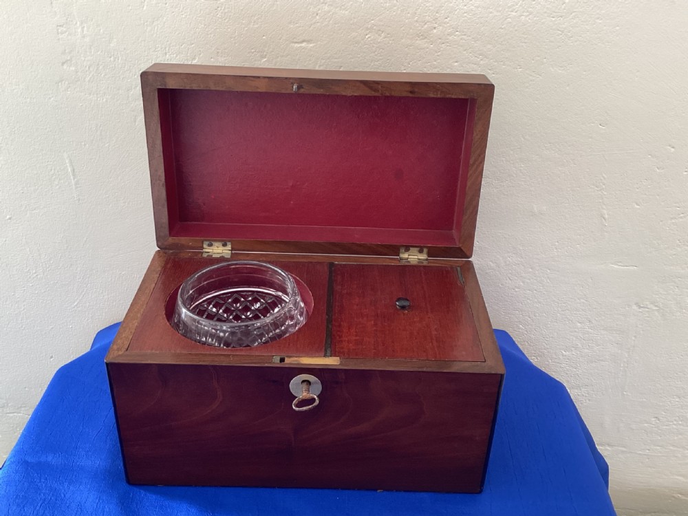 Georgian mahogany tea caddy View IX