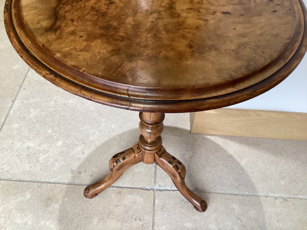 Victorian walnut wine table View VII
