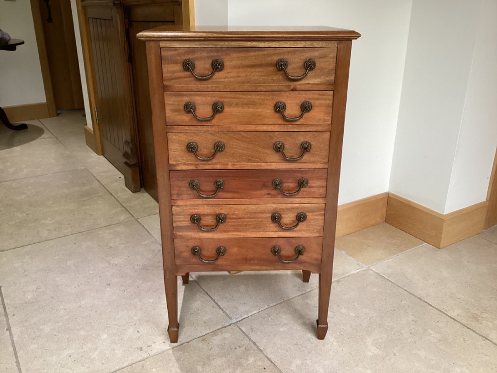 Edwardian mahogany music cabinet