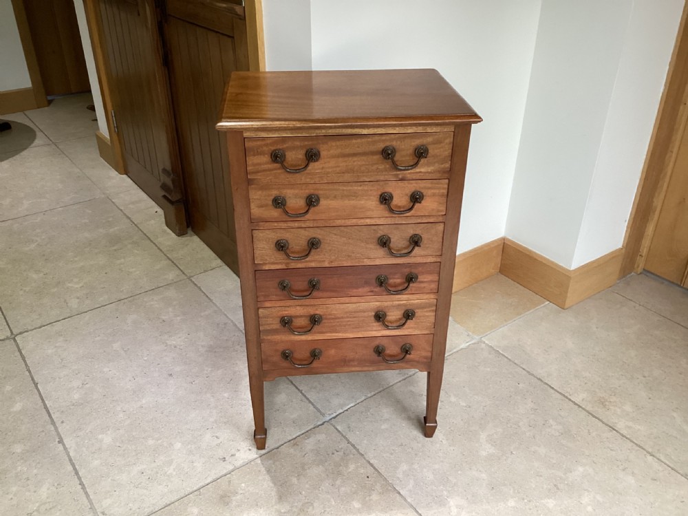 Edwardian mahogany music cabinet View II