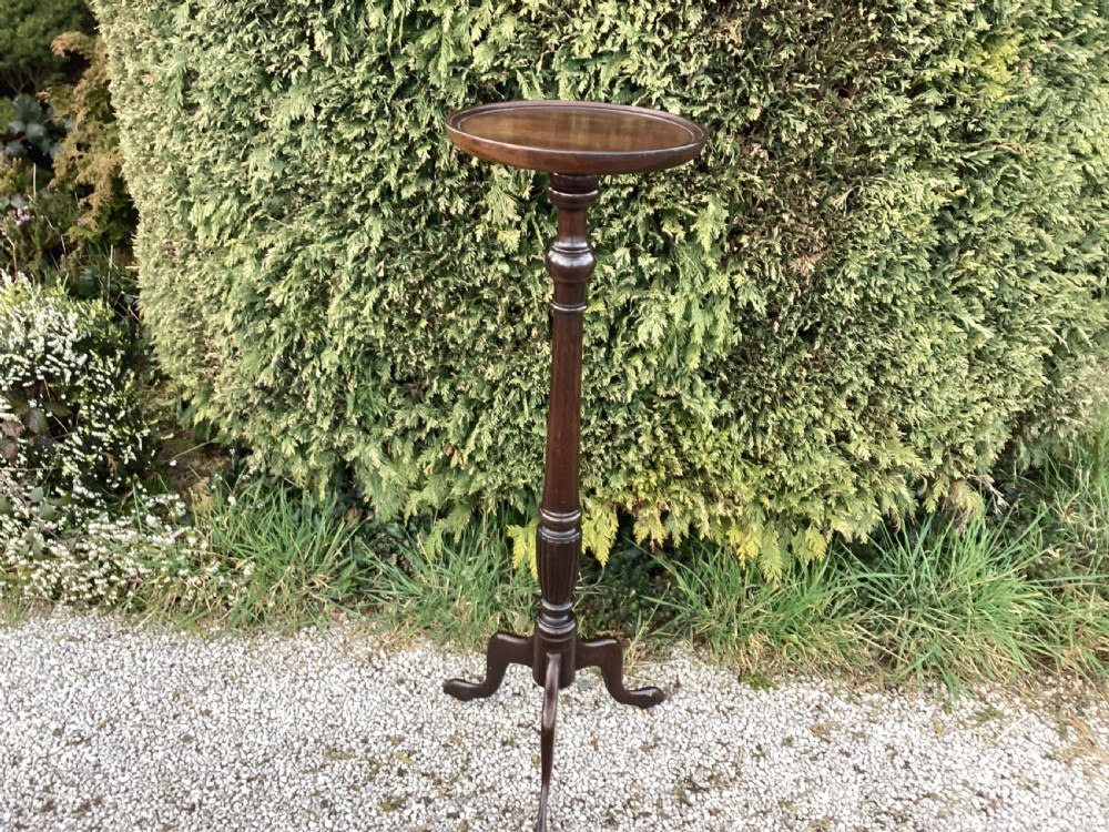 Edwardian mahogany torchiere
