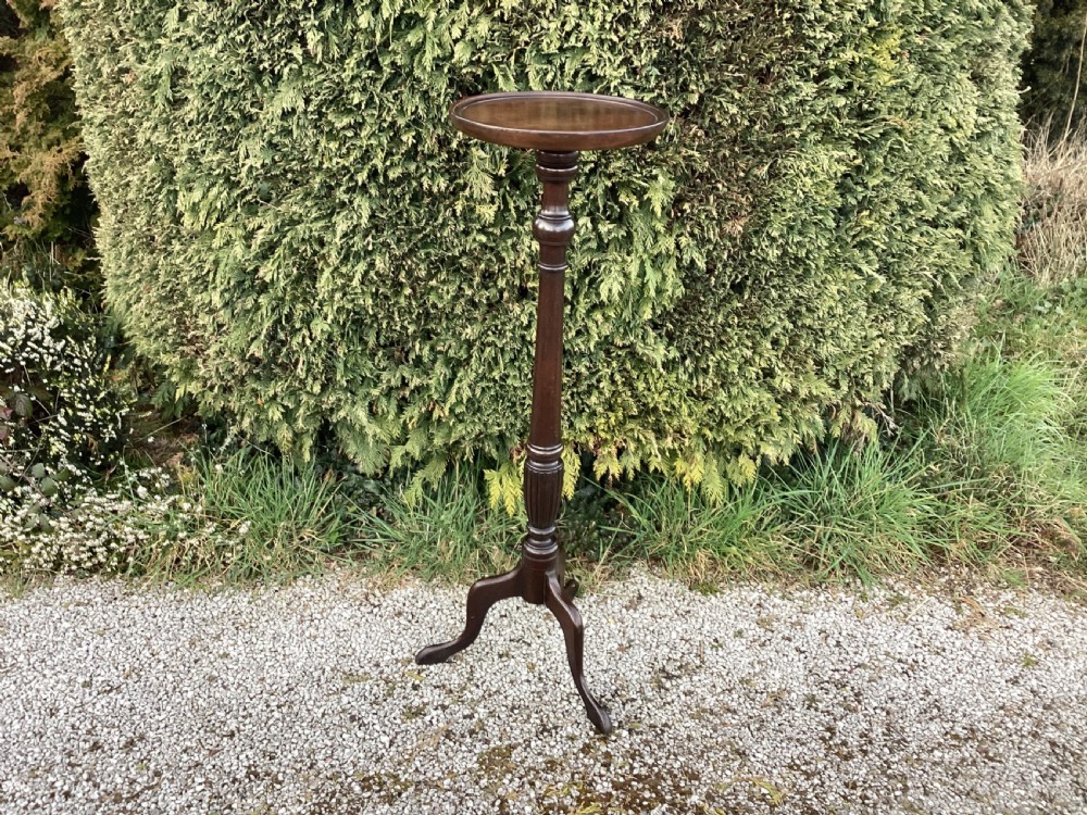 Edwardian mahogany torchiere View III