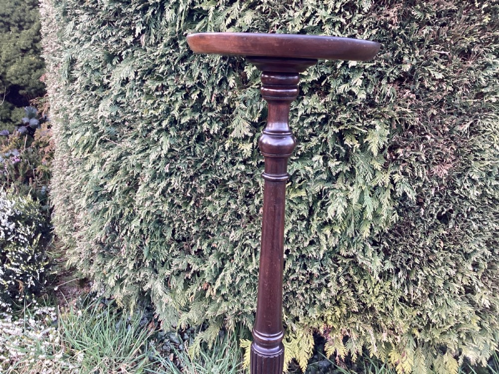 Edwardian mahogany torchiere View IV