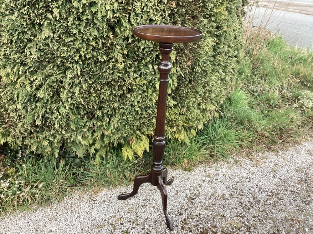 Edwardian mahogany torchiere View VI