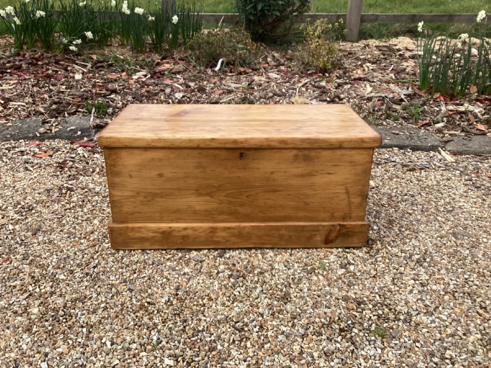 Victorian pine storage box
