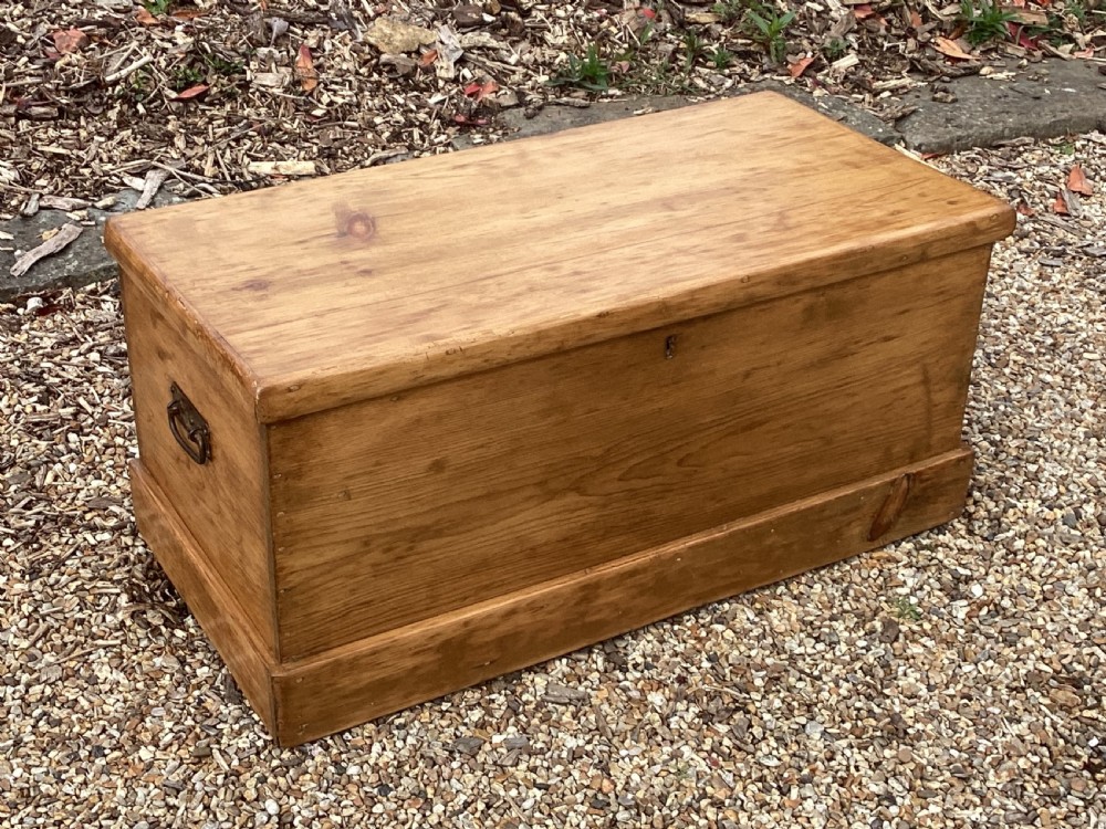 Victorian pine storage box View VIII