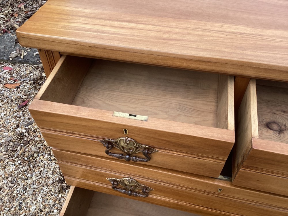 Antique Art Nouveau satinwood chest of drawers View VI