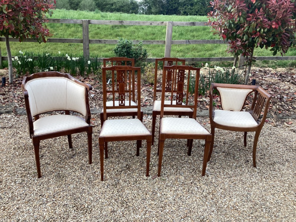 Edwardian mahogany parlour suite
