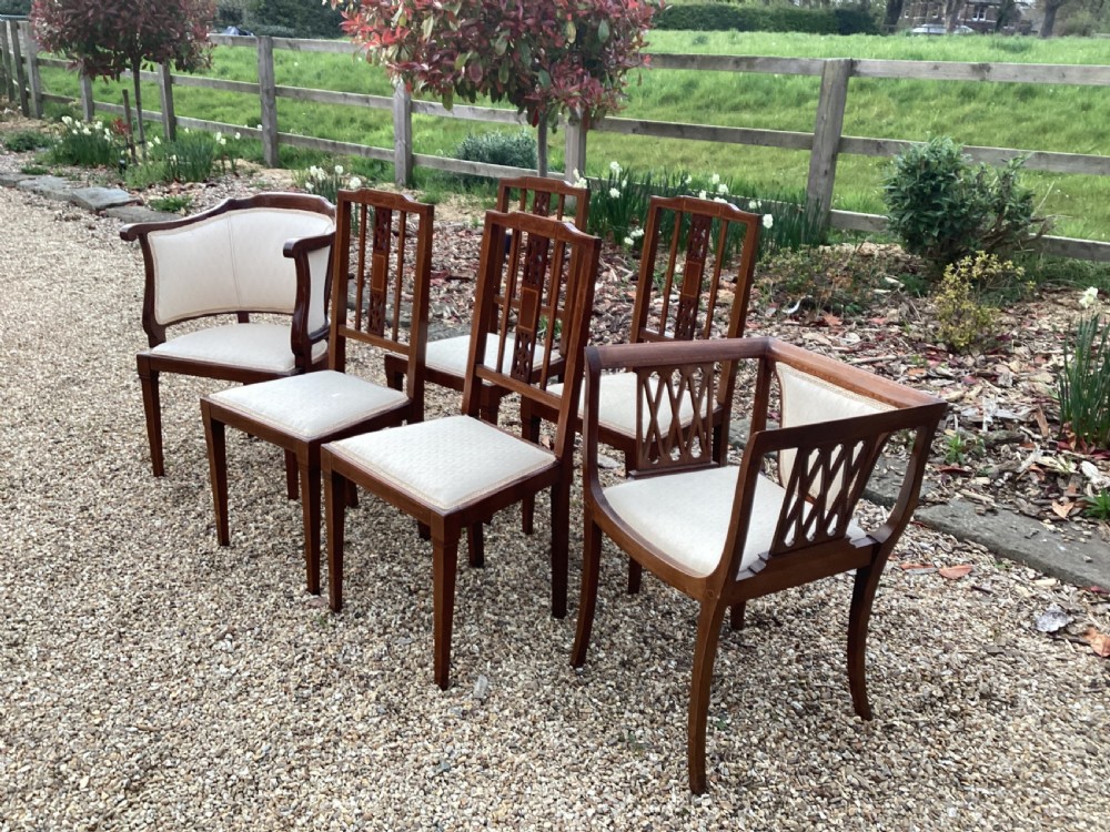 Edwardian mahogany parlour suite View IV