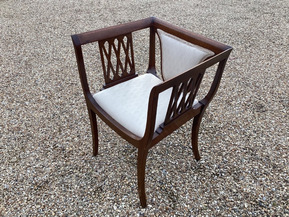 Edwardian mahogany parlour suite View V