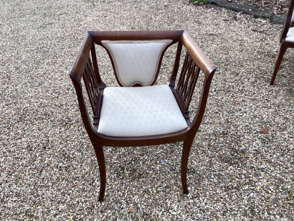 Edwardian mahogany parlour suite View VI