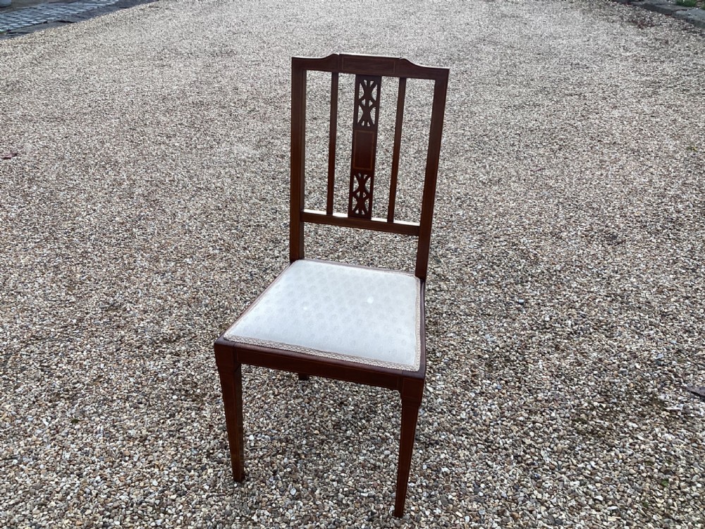 Edwardian mahogany parlour suite View IX