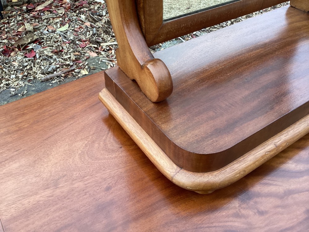 Victorian walnut dressing table mirror  View IV