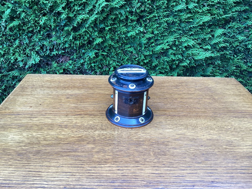 Georgian treen and bone money box