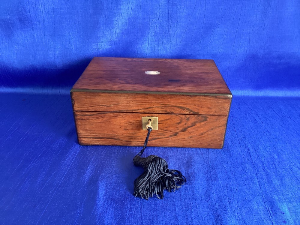 Victorian rosewood keepsake box