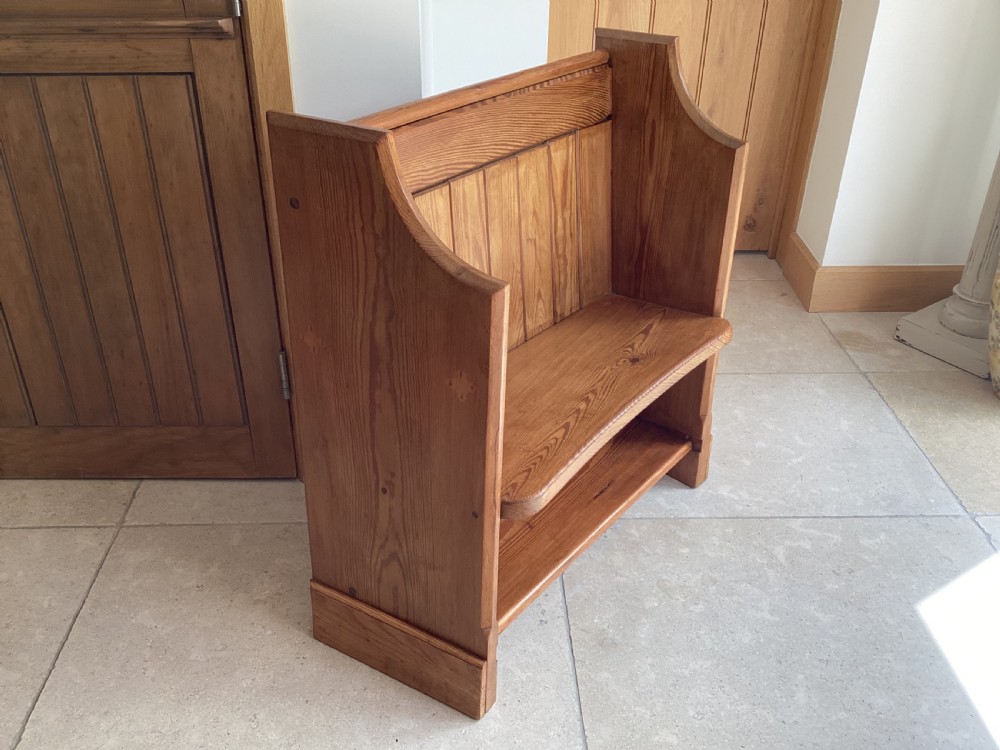 Victorian pitch pine bench pew