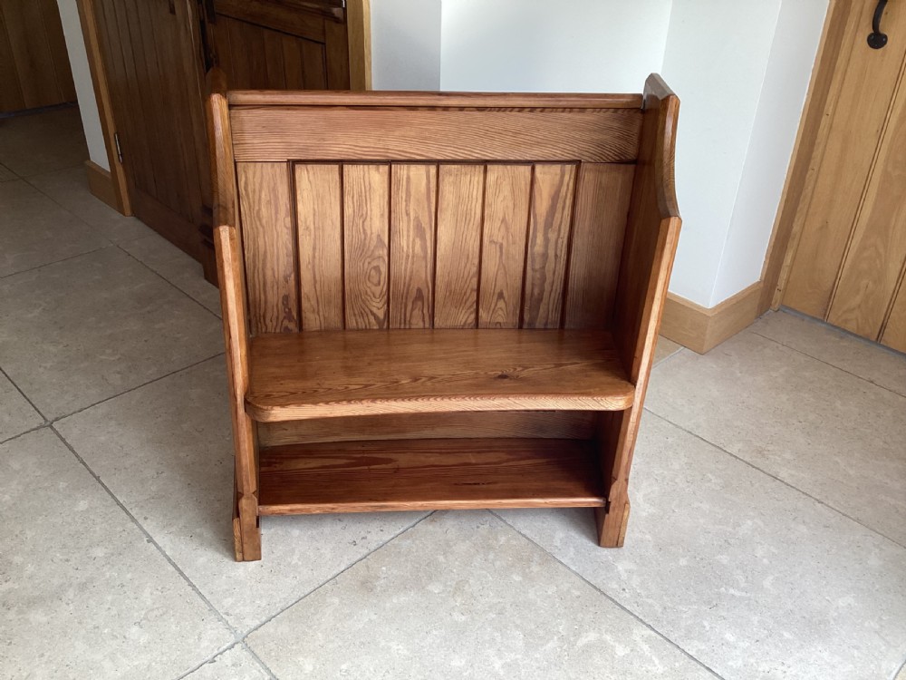 Victorian pitch pine bench pew View III