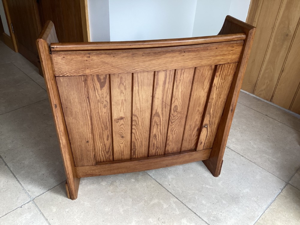 Victorian pitch pine bench pew View VI