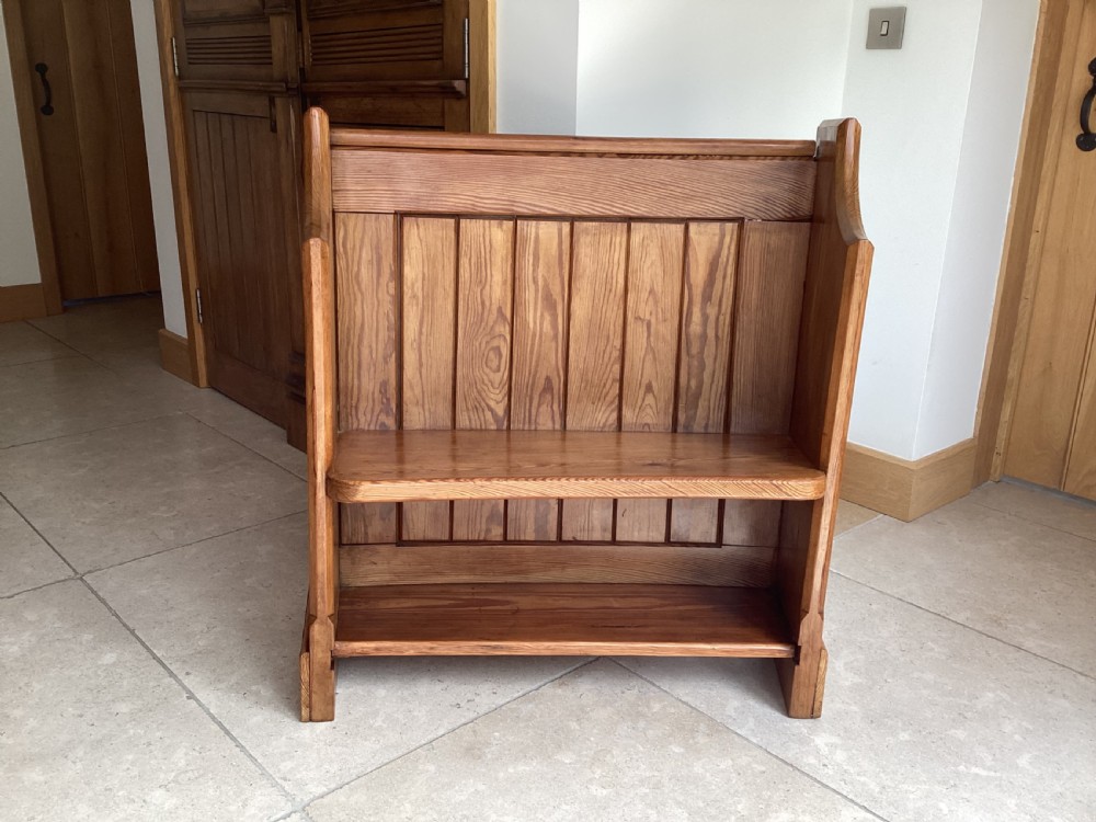 Victorian pitch pine bench pew View VIII