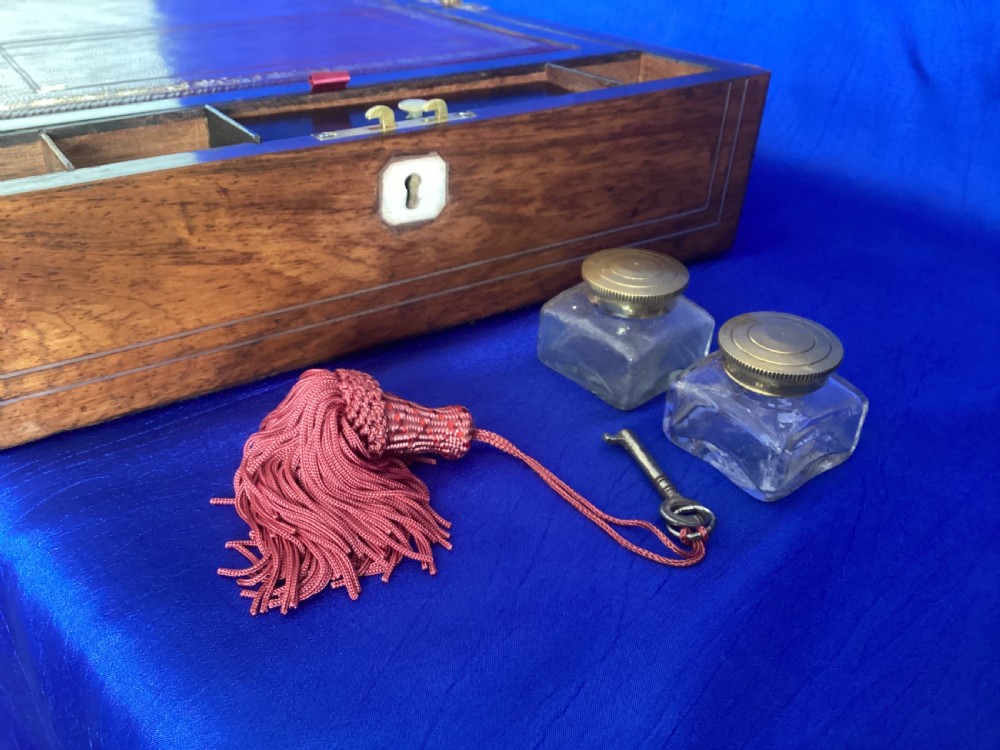 Victorian rosewood writing slope View V