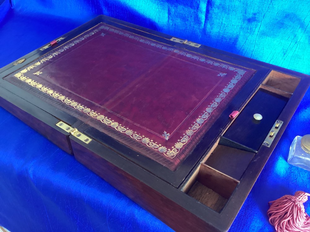 Victorian rosewood writing slope View VI