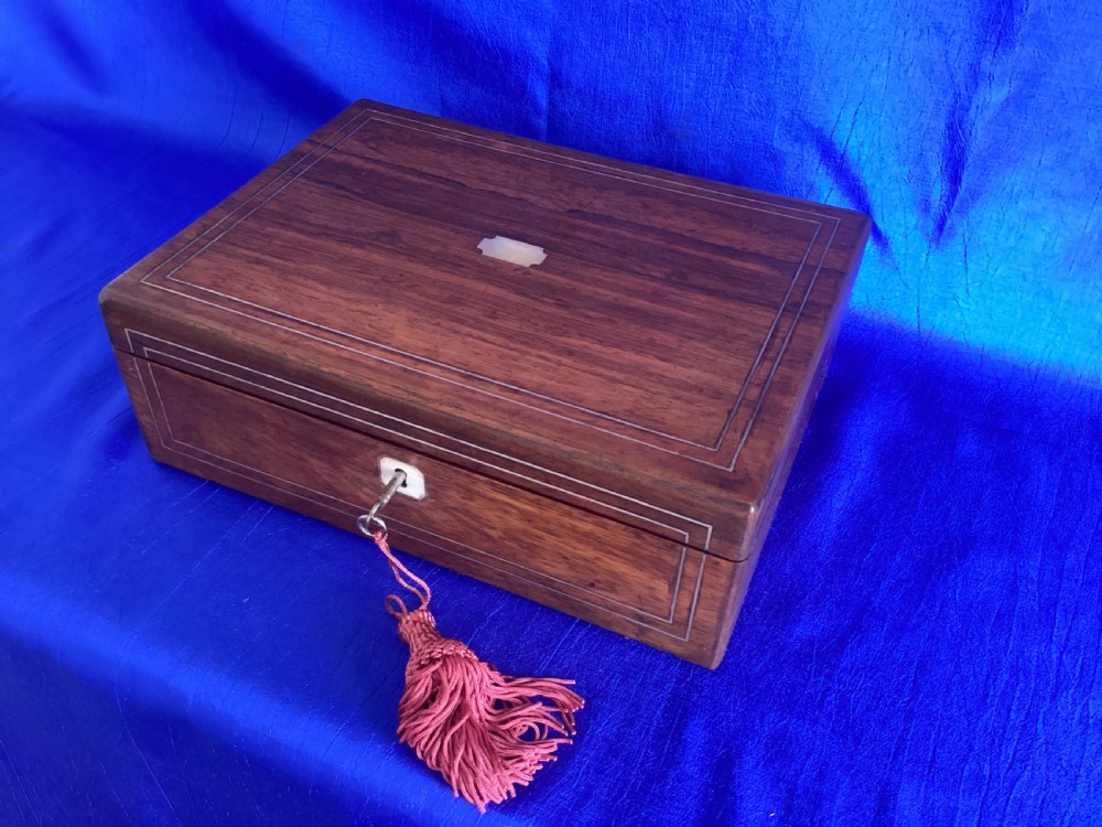 Victorian rosewood writing slope View IX