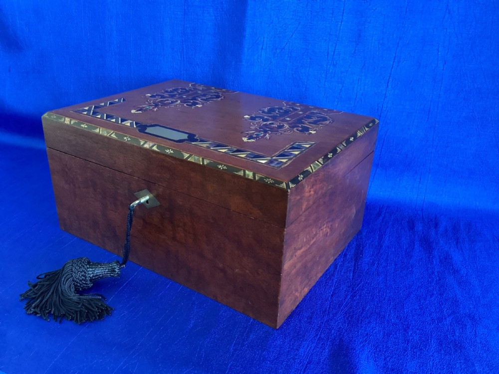 Victorian wooden jewellery box View III