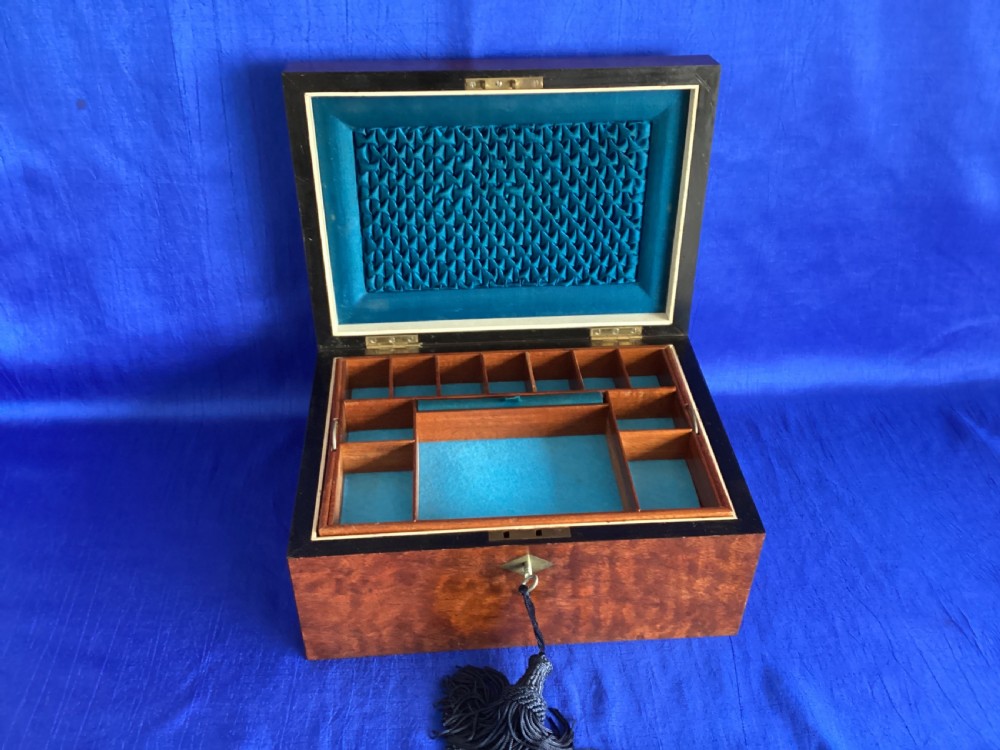 Victorian wooden jewellery box View IV