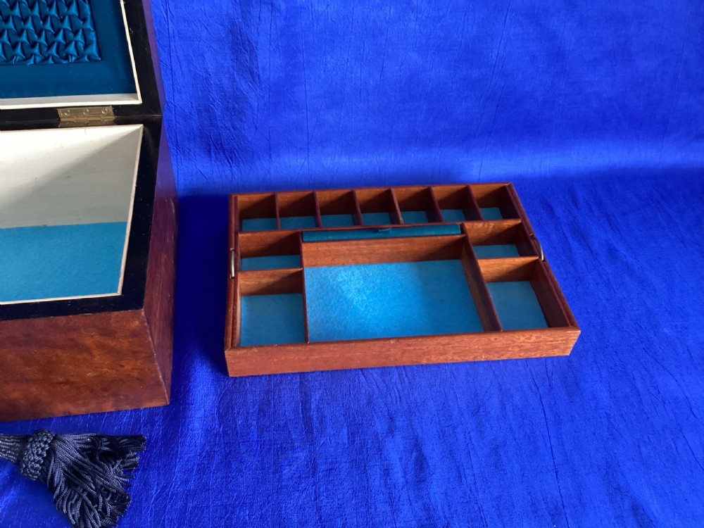 Victorian wooden jewellery box View IX