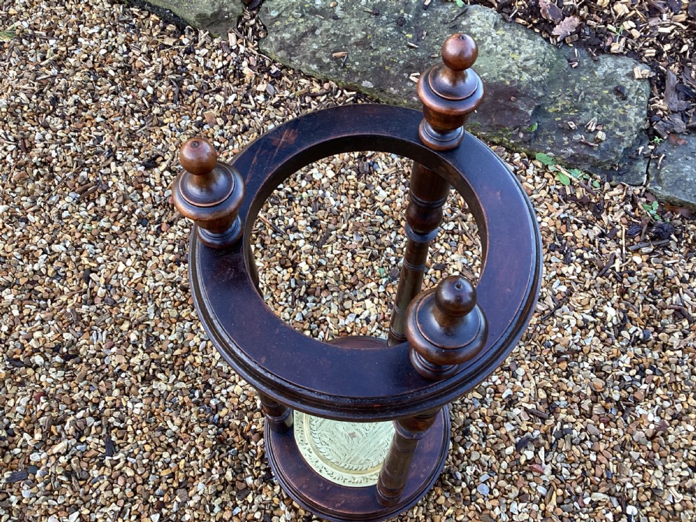 Victorian walnut  stick stand View V