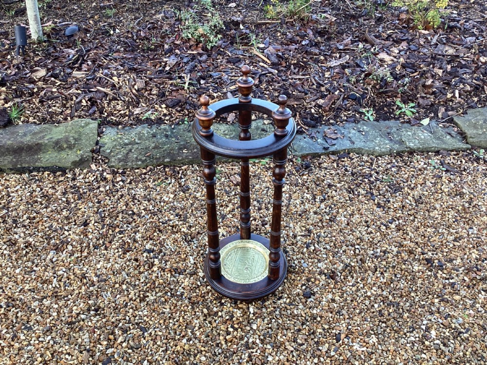 Victorian walnut  stick stand View VII