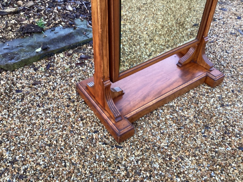 Victorian mahogany cheval dressing mirror View V