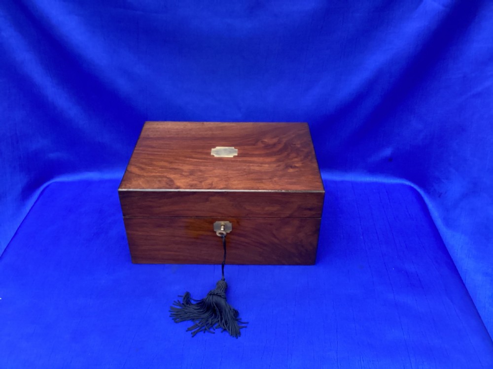 Victorian mahogany keepsake box View II