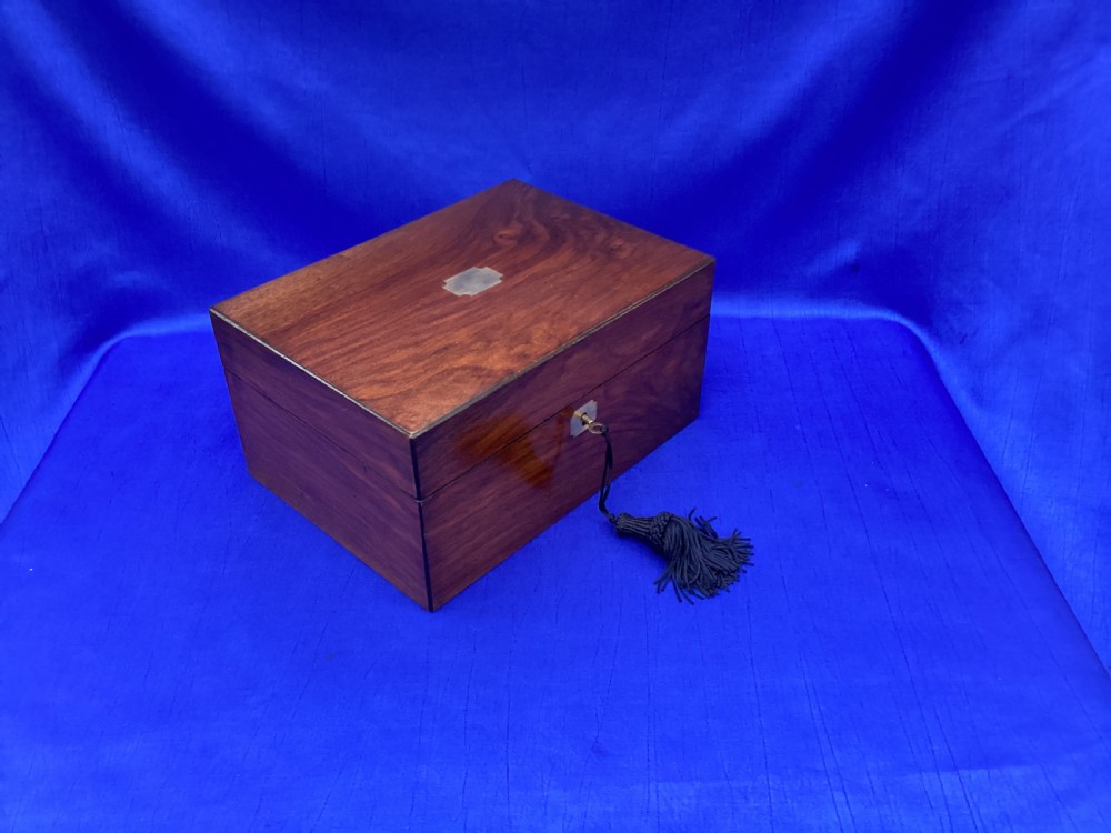 Victorian mahogany keepsake box View III