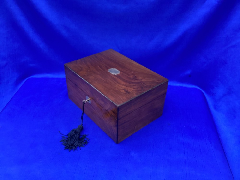 Victorian mahogany keepsake box View IV