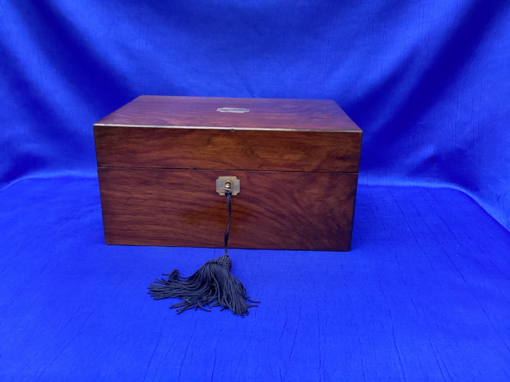 Victorian mahogany keepsake box View V