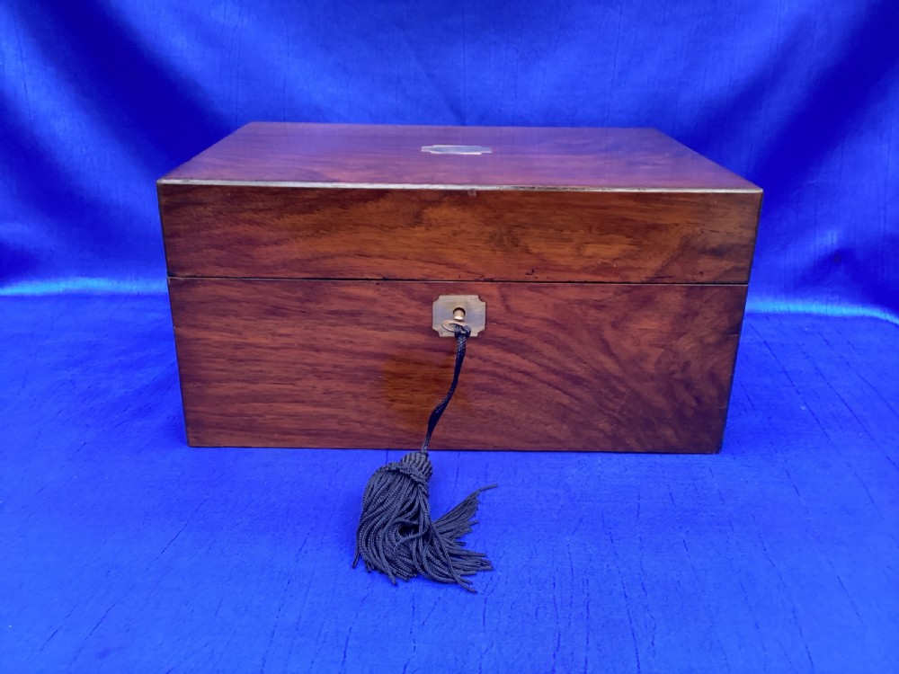 Victorian mahogany keepsake box View X