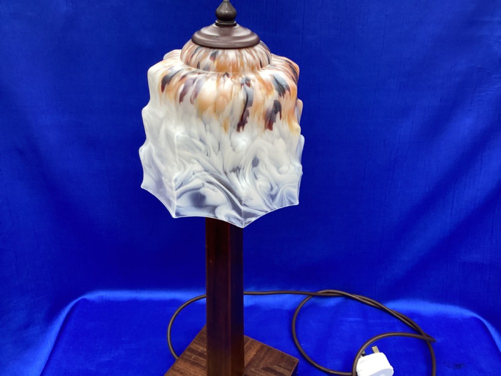 Art Deco parquetry table lamp View VI