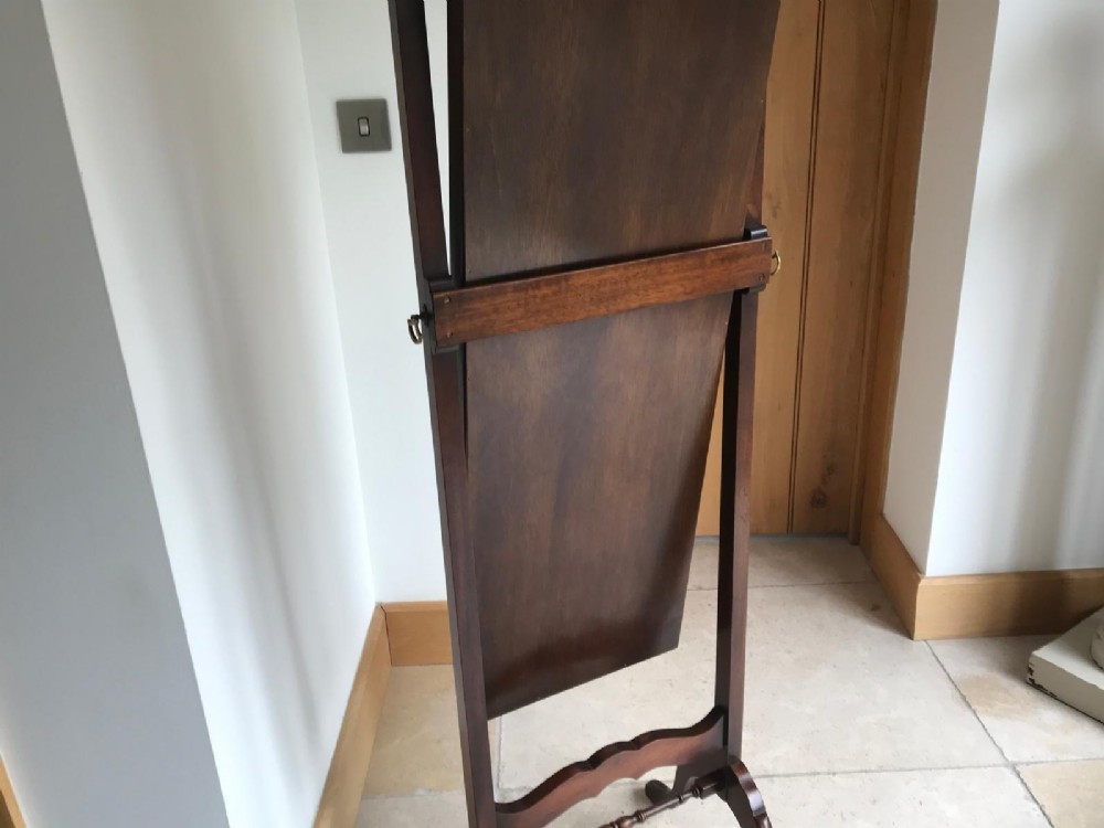 Edwardian mahogany cheval mirror View VIII